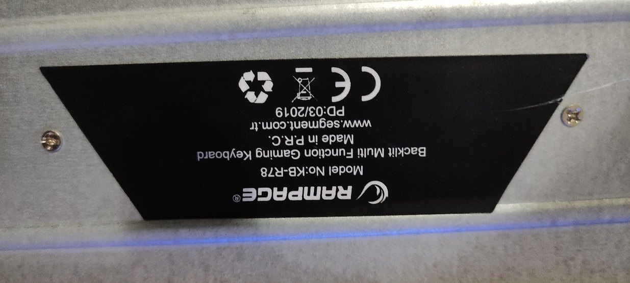 Renkli Işıklı rampage gaming Klavye - Görsel 3