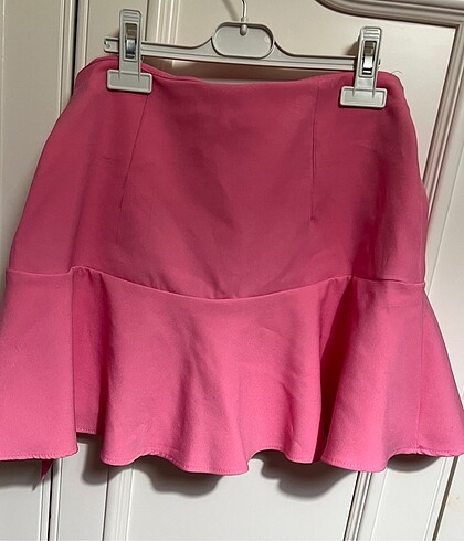 Zara Zara Pembe Şort-Etek