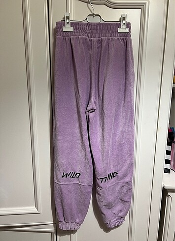 Bershka Bersha Mor Kadife Eşofman Altı