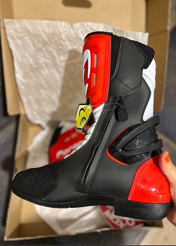 Kırmızı Biker Motosiklet Diz Koruyucu - Görsel 2