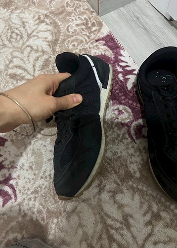 Siyah Kadın Stiletto Topuklu Spor Ayakkabı - Görsel 2