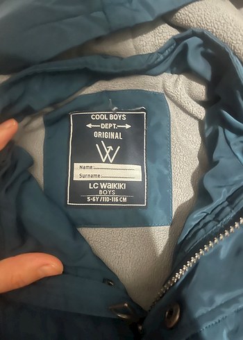 Erkek Çocuk Lacivert Kapüşonlu Düğmeli Mont - Görsel 2