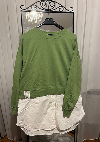 Gömlek Detaylı Sweat Tunik