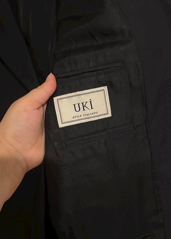 Düğmeli Siyah Erkek Takım Ceketi - Görsel 5