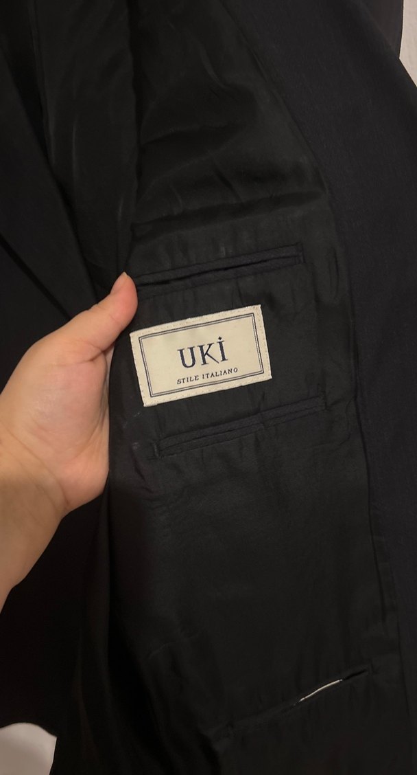 Düğmeli Siyah Erkek Takım Ceketi - Görsel 5