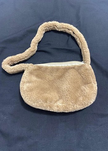 Bej Kadın Peluş Çanta - Görsel 2