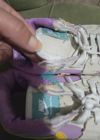 31 Beden Nike Lila Bağcıklı Tie-Dye Kadın Spor Ayakkabı