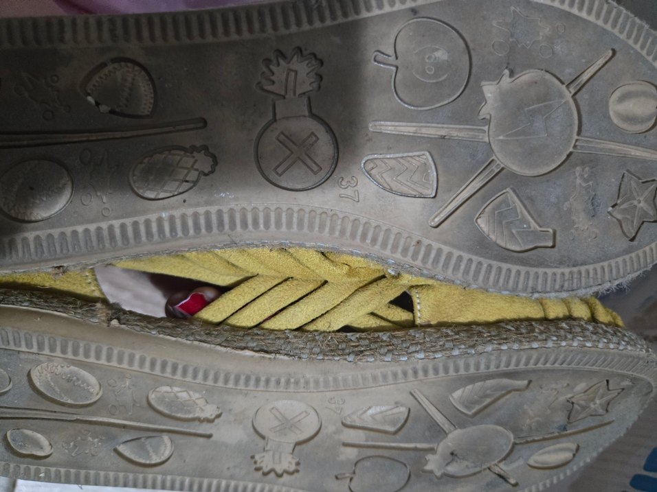 Sarı Süet Kadın Dolgu Topuk Espadril - Görsel 3