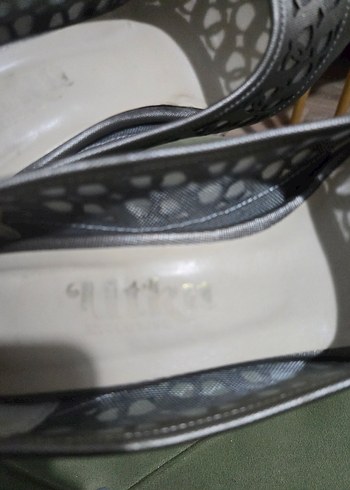 38 Beden gri Renk Diger Gri Yılan Desenli Stiletto Kadın Ayakkabı
