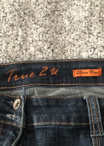 y2k vintage unisex kapri jeans - Görsel 5