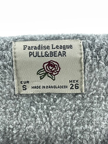 s Beden gri Renk Pull and Bear Sweatshirt %70 İndirimli.