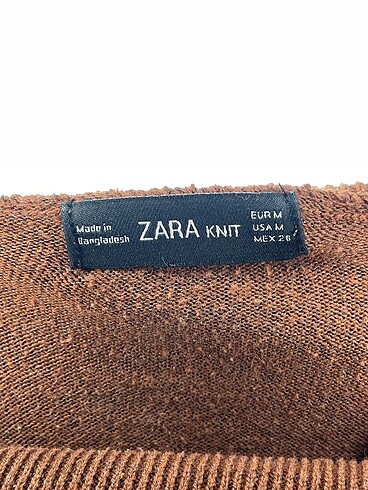 m Beden kahverengi Renk Zara Kazak / Triko %70 İndirimli.