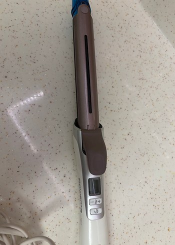 Rowenta buharlı saç maşası 25Beyaz ve gri saç şekillendirici - Görsel 4