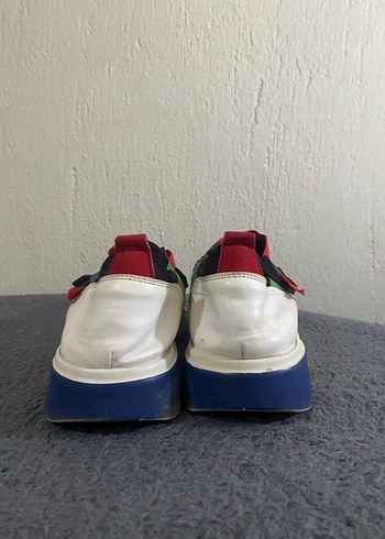 Renkli Kadın Spor Ayakkabı Platform Topuklu - Görsel 3