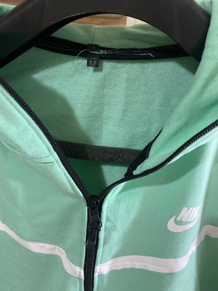 Nike Yeşil Fermuarlı  Sweatshirt - Görsel 3