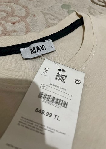 s Beden Mavi Baskılı Erkek Tişört