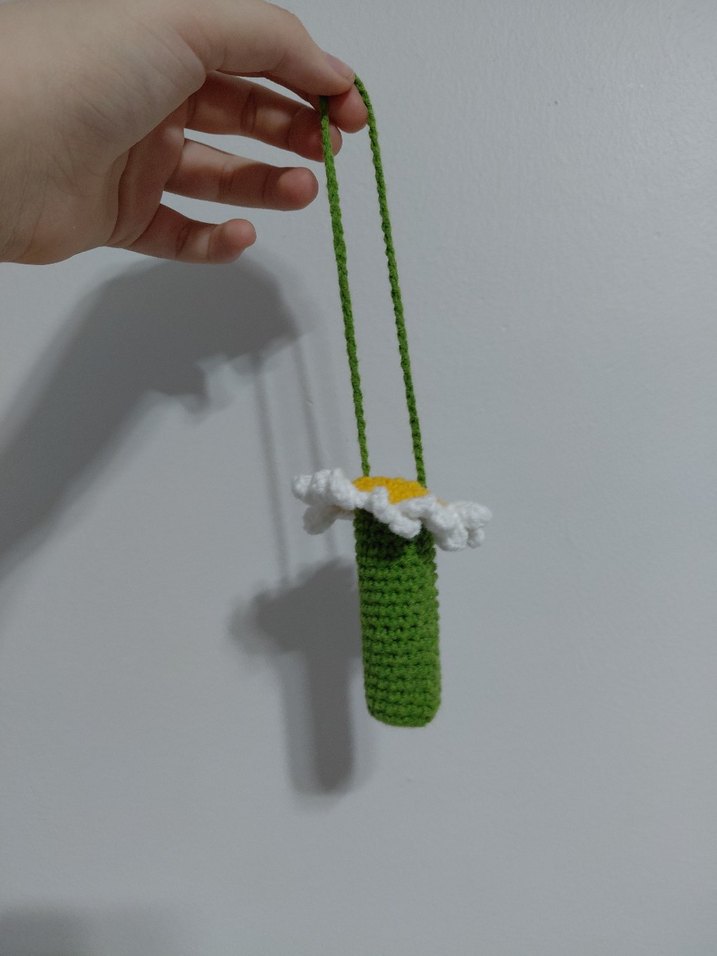 papatyalı lipbalm kılıfı - Görsel 2