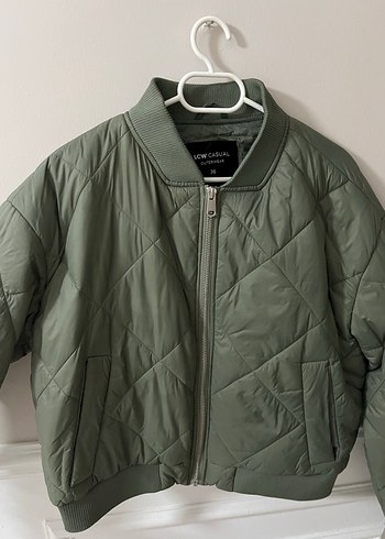 Fermuarlı Haki Kadın Ceket - Görsel 2