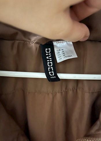 HM crop kahverengi şişme yelek - Görsel 3