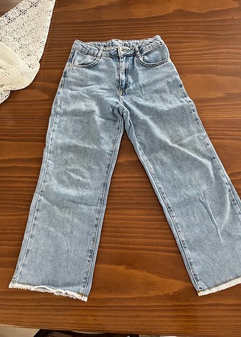 Mavi kız çocuk pantolon - Görsel 2