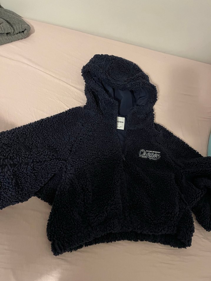 Bershka crop peluş mont - Görsel 2