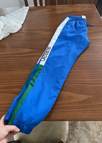 Lacoste Mavi paraşüt kumaş Eşofman Altı - Görsel 3