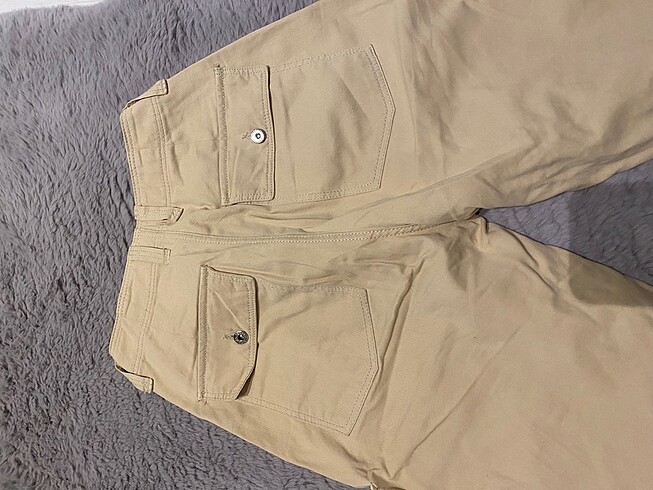 s Beden camel Renk Bershka kargo pantolon