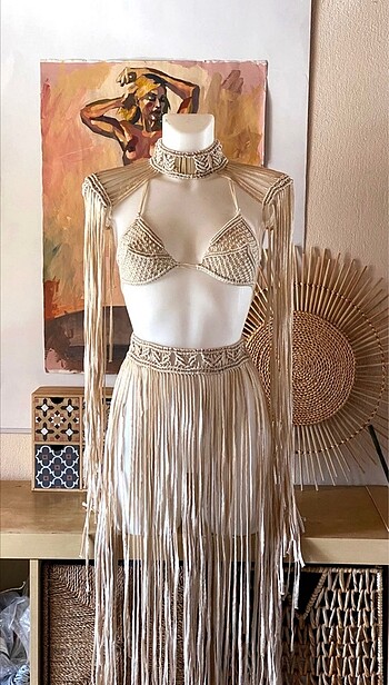 BOHO makrome kostüm, el yapimi!