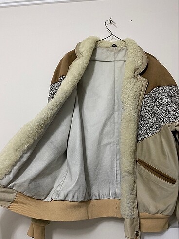 Diğer Vintage leopar geçişli ceket