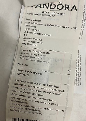 Pandora Pandora ebedi zerafet yüzük