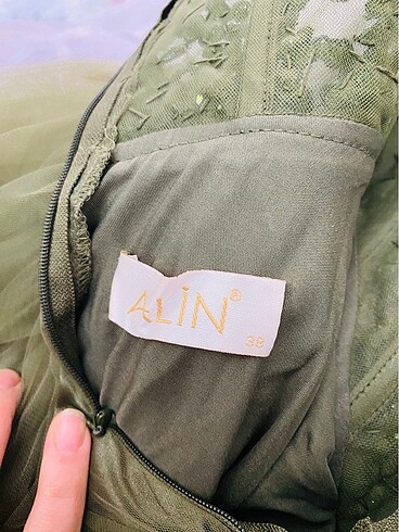 Yeşil abiye elbise - Görsel 10