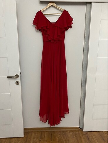 Kırmızı elbise - Görsel 9