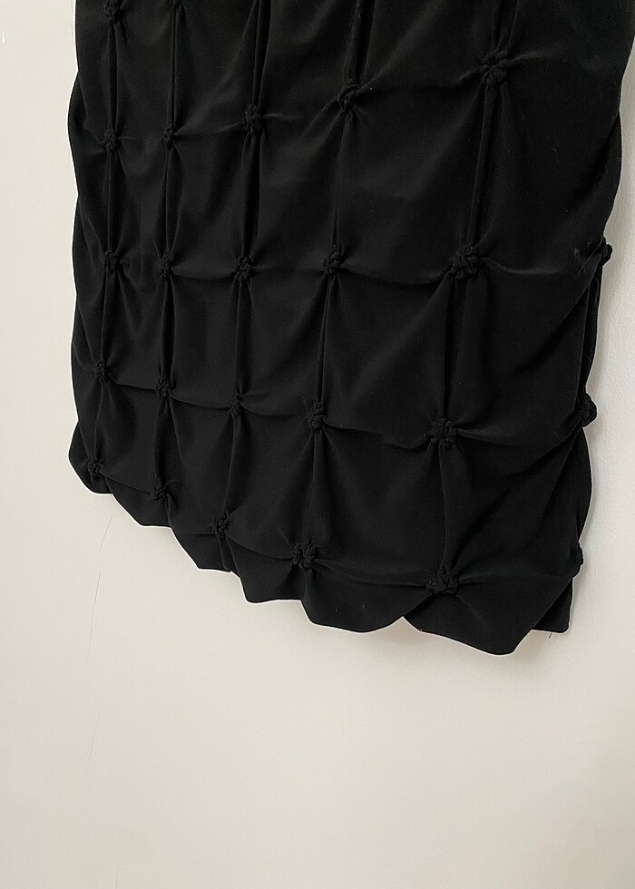 Siyah mini elbise - Görsel 3