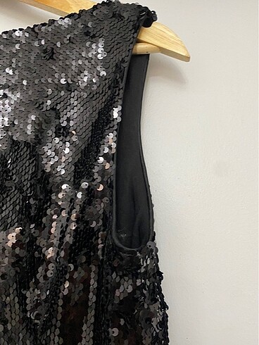 Payetli mini elbise - Görsel 4