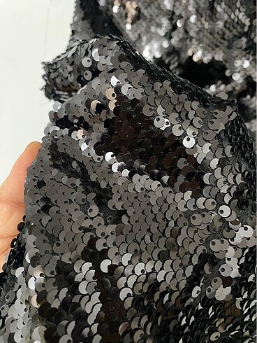 Payetli mini elbise - Görsel 7