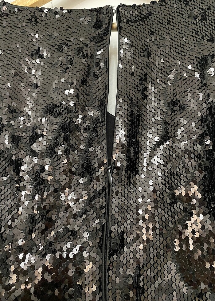 Payetli mini elbise - Görsel 5