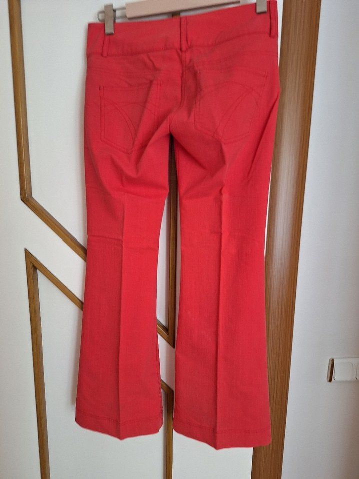 Kırmızı Kadın Kumaş Pantolon - Görsel 2