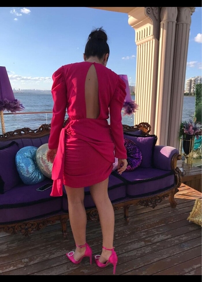 SPRİNG AFFAİR FUŞYA ELBİSE - Görsel 4