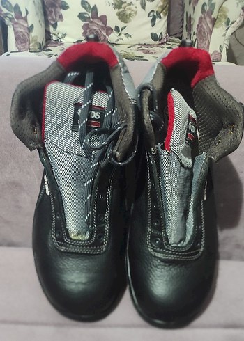 Siyah Gri çelik burunlu iş botu - Görsel 2