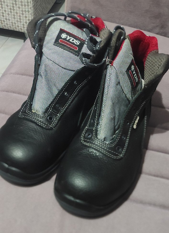 Siyah Gri çelik burunlu iş botu - Görsel 4