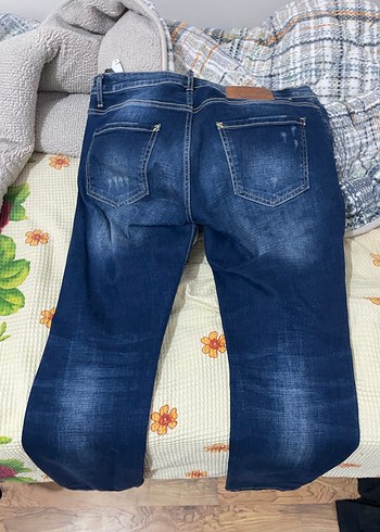 l Beden mavi Renk dsquared2 pantolon yırtık pantolon