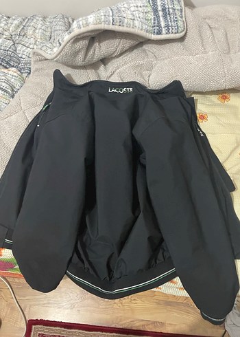 Lacoste Siyah Fermuarlı Erkek Ceket