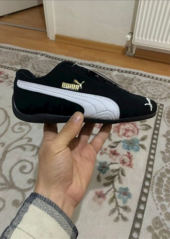 Erkek Siyah Beyaz Puma Spor Ayakkabı