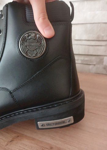 Harley Davidson Etiketli Sıfır Siyah Erkek Biker Bot - Görsel 4