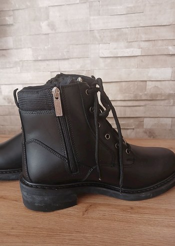 Harley Davidson Etiketli Sıfır Siyah Erkek Biker Bot - Görsel 3
