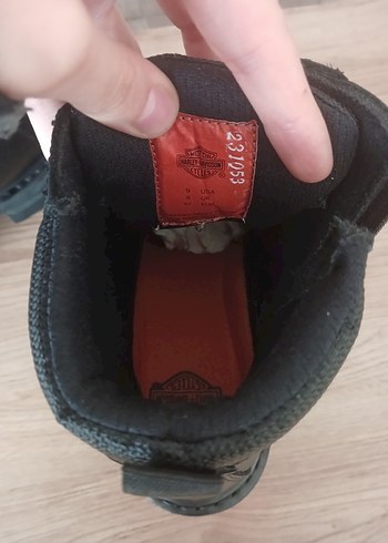 Harley Davidson Etiketli Sıfır Siyah Erkek Biker Bot - Görsel 7