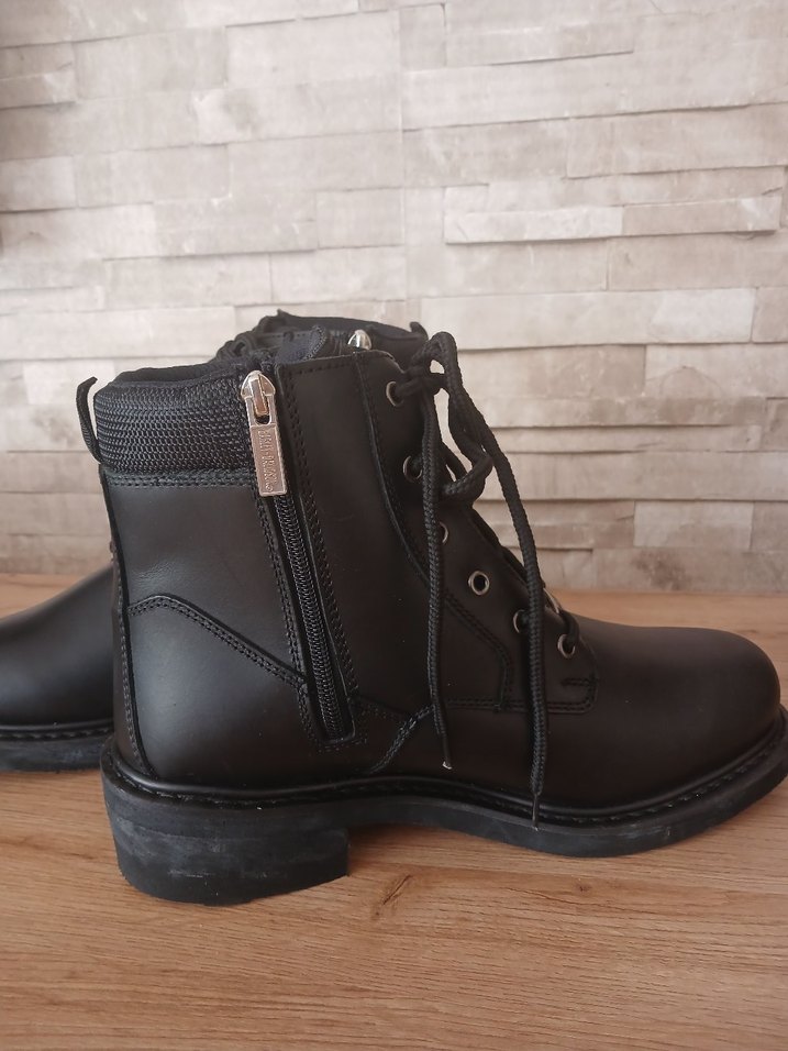 Harley Davidson Etiketli Sıfır Siyah Erkek Biker Bot - Görsel 3