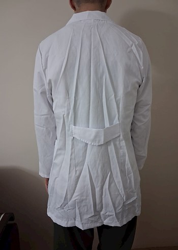 Beyaz Midi Boy Labaratuvar Önlüğü - Görsel 2