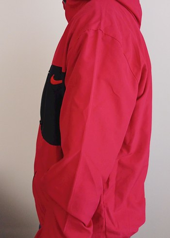 Kırmızı Siyah Fermuarlı Erkek Rüzgarlık - Görsel 2