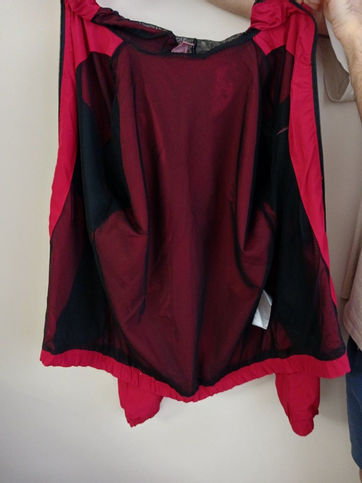 Kırmızı Siyah Fermuarlı Erkek Rüzgarlık - Görsel 4